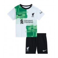 Dětský fotbalový dres Liverpool 2023-24 Venkovní Krátký Rukáv (+ trenýrky)